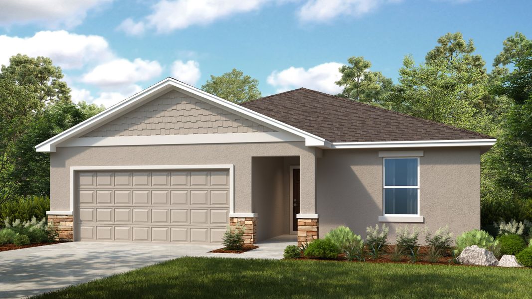 Representative exterior photo of a completed home built from the Sycamore by Taylor Morrison in Firethorn, Parrish, FL (Image 4).