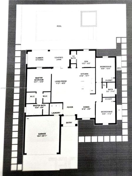 2D floor plan layout of this home in , Cape Coral, FL (Image 3).