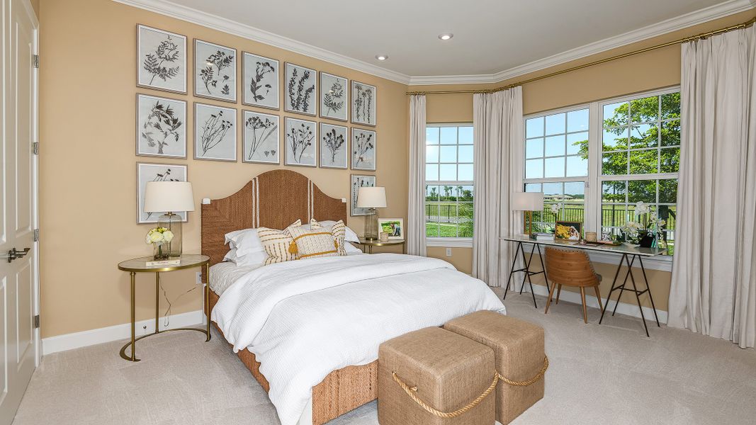 Representative furnished interior of a home built from the Pallazio by Taylor Morrison in Esplanade by the Islands, Naples (Image 9).