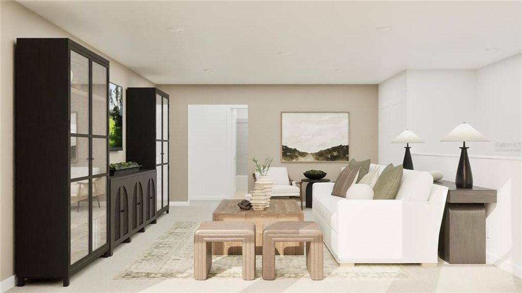 Furnished interior view inside a new home in Sugarloaf Ridge, Minneola (Image 4).