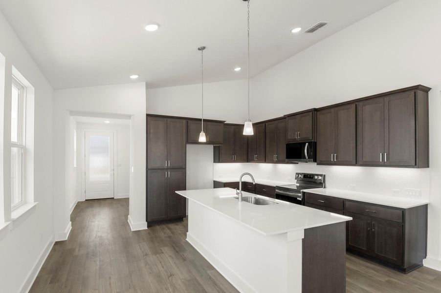 Furnished interior view inside a new home in The Enclave at Hidden Oaks, Georgetown (Image 14). Furnished interior view inside a new home in The Enclave at Hidden Oaks, Georgetown (Image 14).