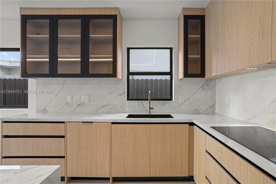 Furnished interior view inside a new home in , Miami (Image 9).