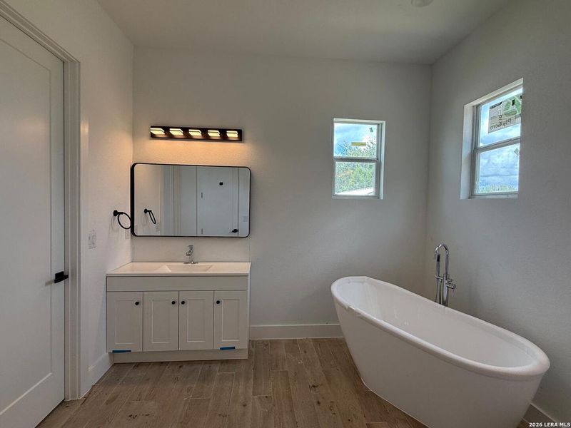Furnished interior view inside a new home in , Blanco (Image 8).