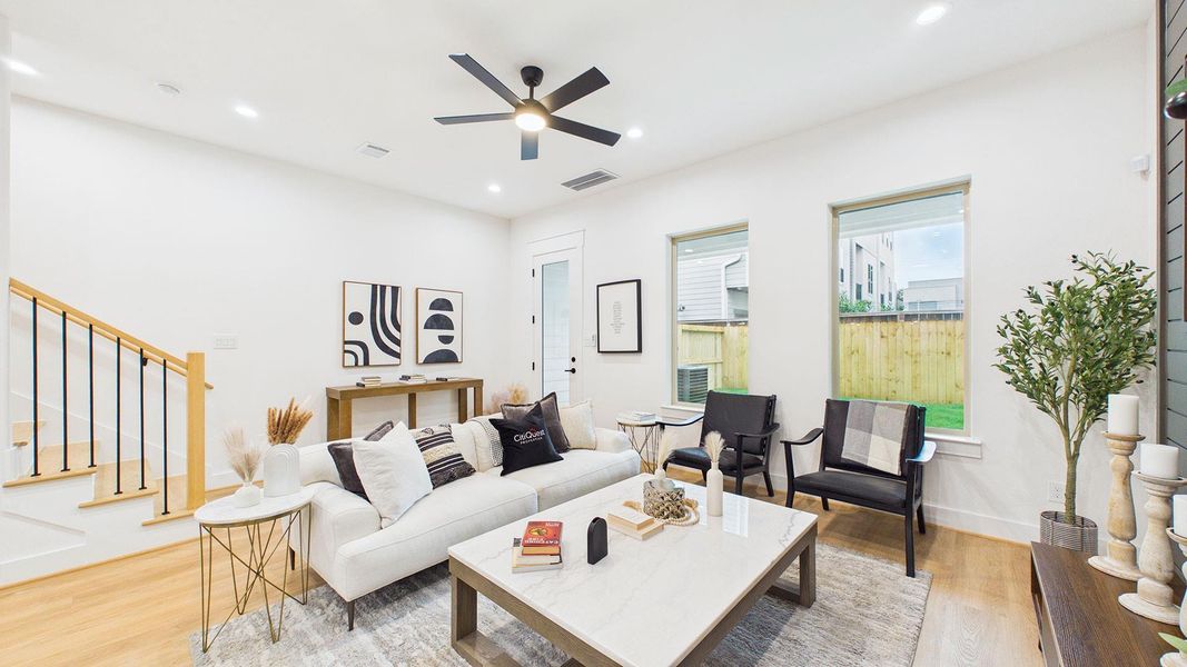 Furnished interior view inside a new home in , Houston (Image 28).