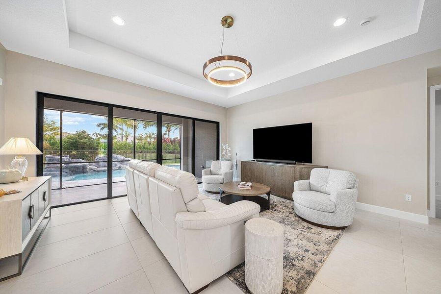 Furnished interior view inside a new home in Valencia Grand, Boynton Beach (Image 12). Furnished interior view inside a new home in Valencia Grand, Boynton Beach (Image 12).