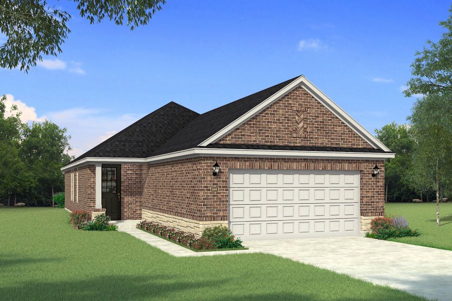 The Falkirk - Traditional 2 with Stone Elevation