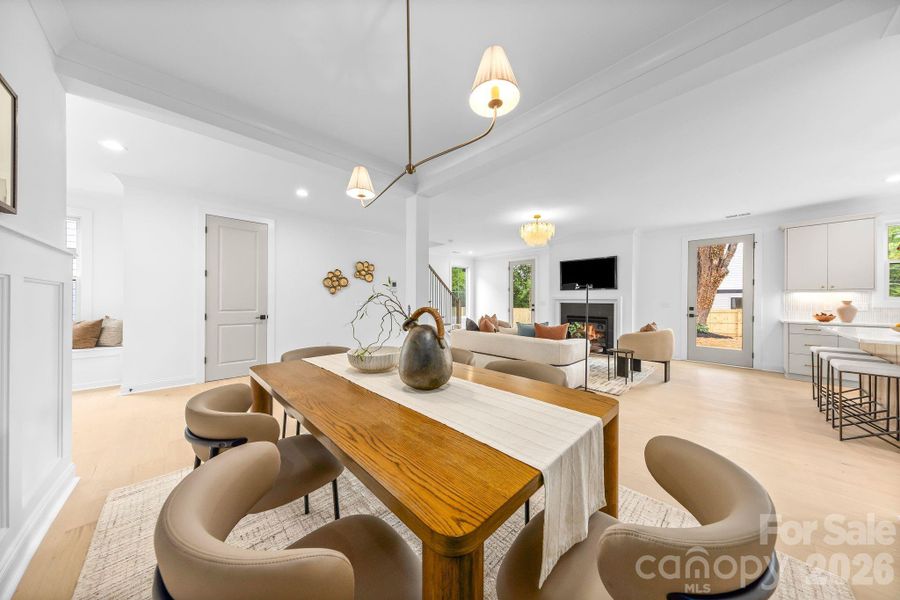 Furnished interior view inside a new home in , Charlotte (Image 18).
