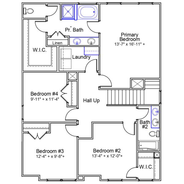 2D floor plan layout of this home in Ellington, Elgin, SC (Image 3).