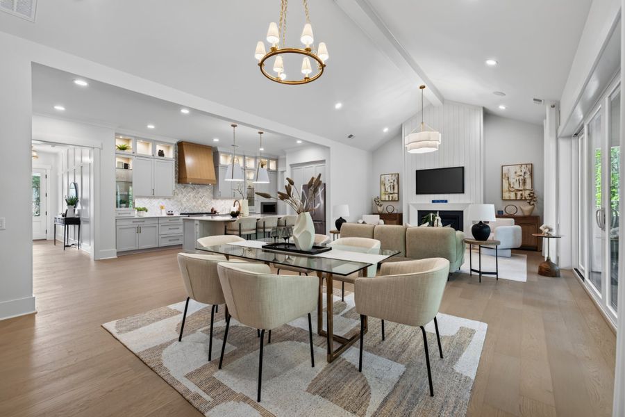 Furnished interior view inside a new home in McLean - South Shore, Clover (Image 9). Furnished interior view inside a new home in McLean - South Shore, Clover (Image 9).