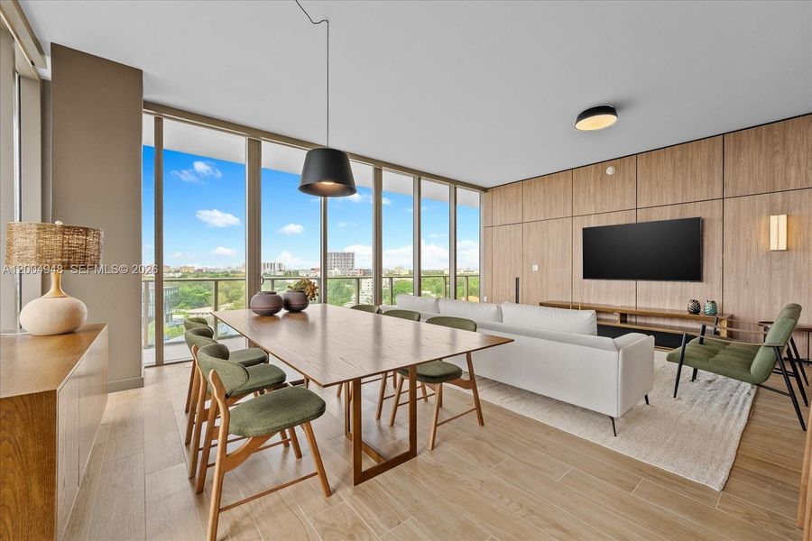 Furnished interior view inside a new home in , Miami (Image 11).