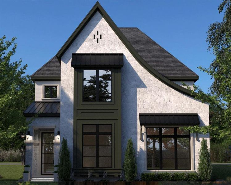 Front exterior of a new home in , Southlake, TX, highlighting curb appeal (Image 1).