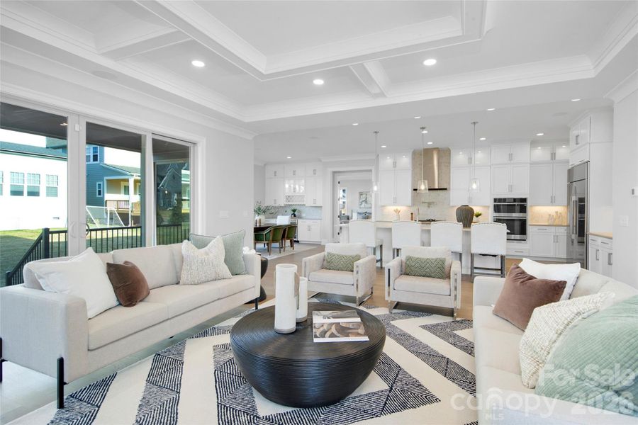 Furnished interior view inside a new home in Heritage at Marvin, Marvin (Image 7).