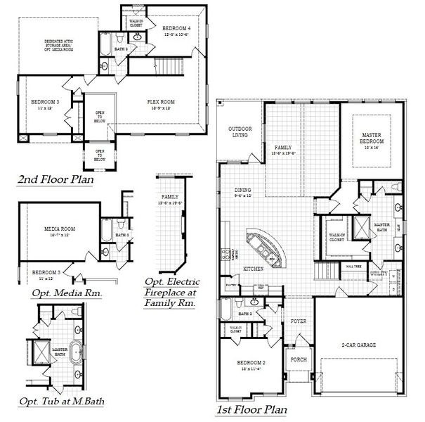 2D floor plan layout of this home in Parkside on the River, Georgetown, TX (Image 5). 2D floor plan layout of this home in Parkside on the River, Georgetown, TX (Image 5).