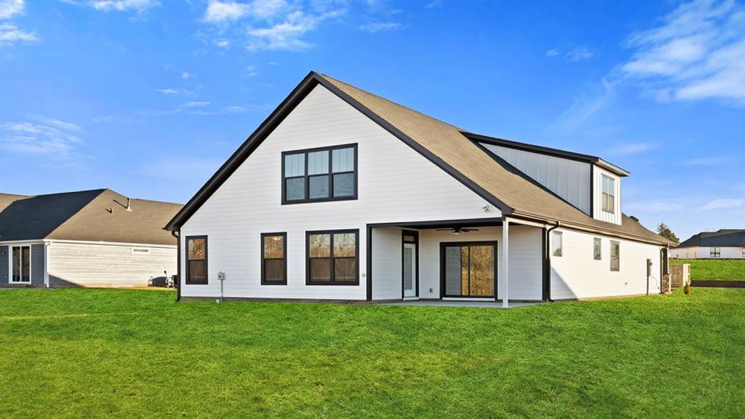 Exterior details and patio area of a home in Bentley Manor, Greer (Image 19).