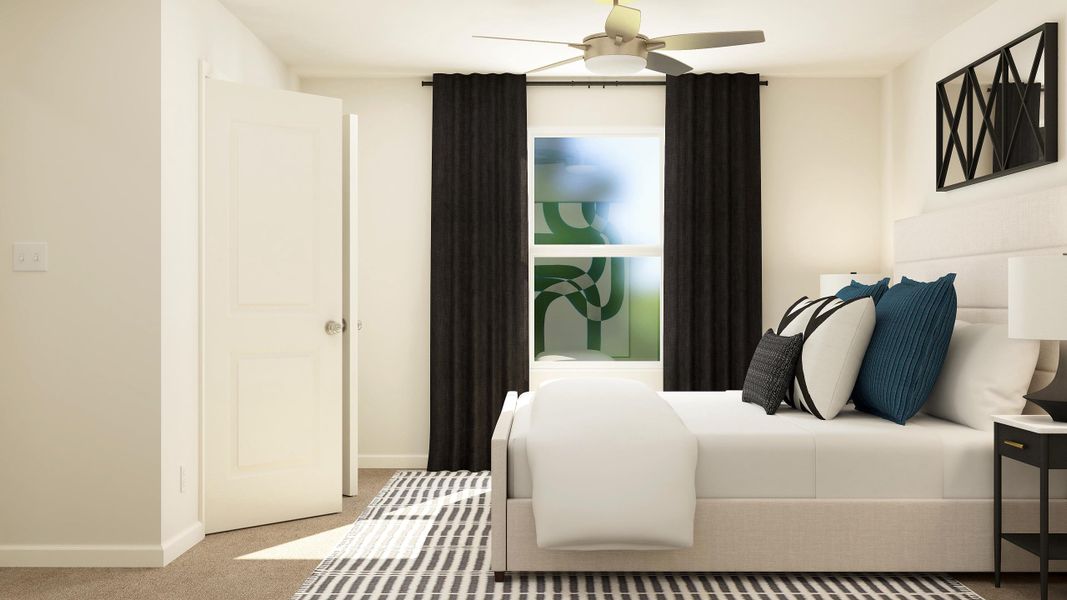 A white couch in a room. A white couch in a room.