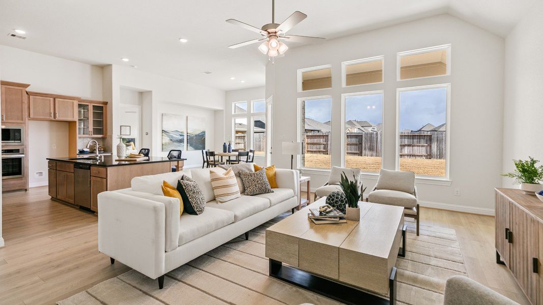 Representative furnished interior of a home built from the Tulane by Brightland Homes in Katy Lakes, Katy (Image 9).