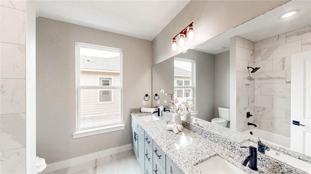 Furnished interior view inside a new home in , Denton (Image 29).