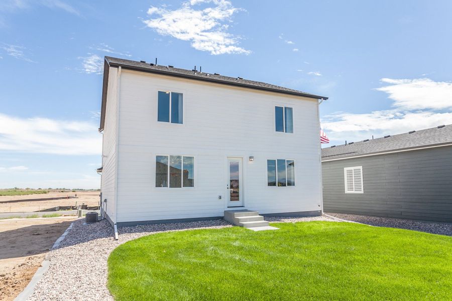Representative exterior details of a home built from the Clemens by Hartford Homes in Bloom, Fort Collins (Image 3).