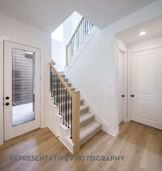 Spacious, unfurnished interior of a new home in Bridgeland, Cypress (Image 19).