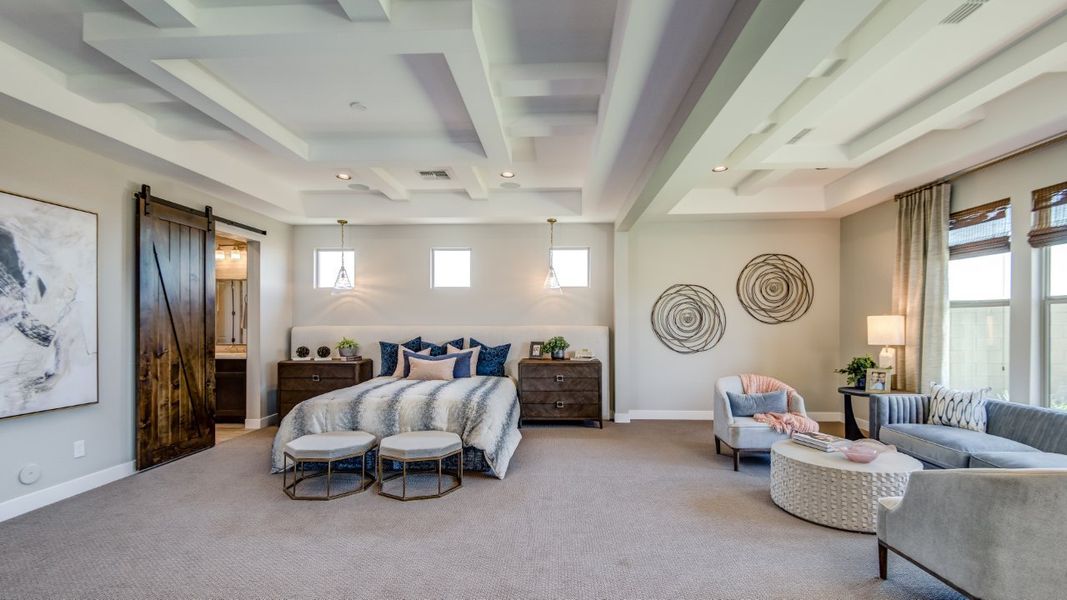 Furnished interior view inside a new home in Elegance at Eastmark, Mesa (Image 42).