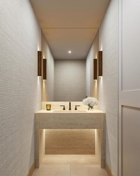 Powder Room Rendering Powder Room Rendering