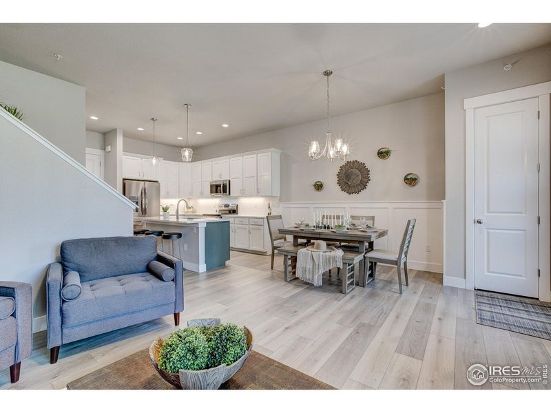 Furnished interior view inside a new home in Highlands at Fox Hill - The Towns, Longmont (Image 7).