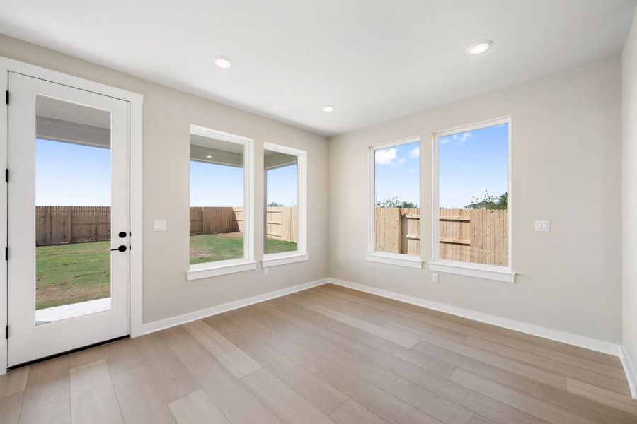 Spacious, unfurnished interior of a new home in Terrace Collection At Turner's Crossing, Buda (Image 23).