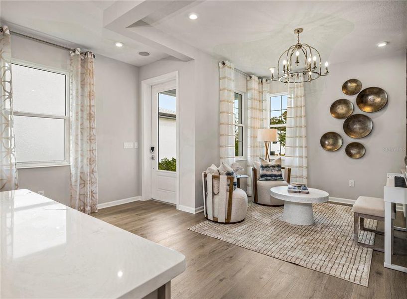 Furnished interior view inside a new home in , Lady Lake (Image 5). Furnished interior view inside a new home in , Lady Lake (Image 5).