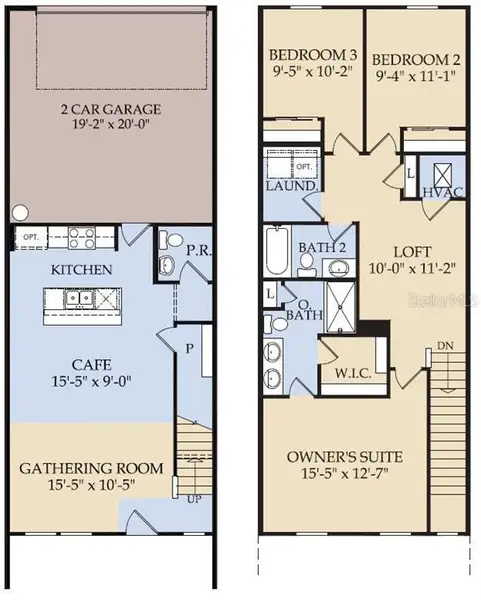 2D floor plan layout of this home in Silverleaf Oaks, Winter Garden, FL (Image 2). 2D floor plan layout of this home in Silverleaf Oaks, Winter Garden, FL (Image 2).