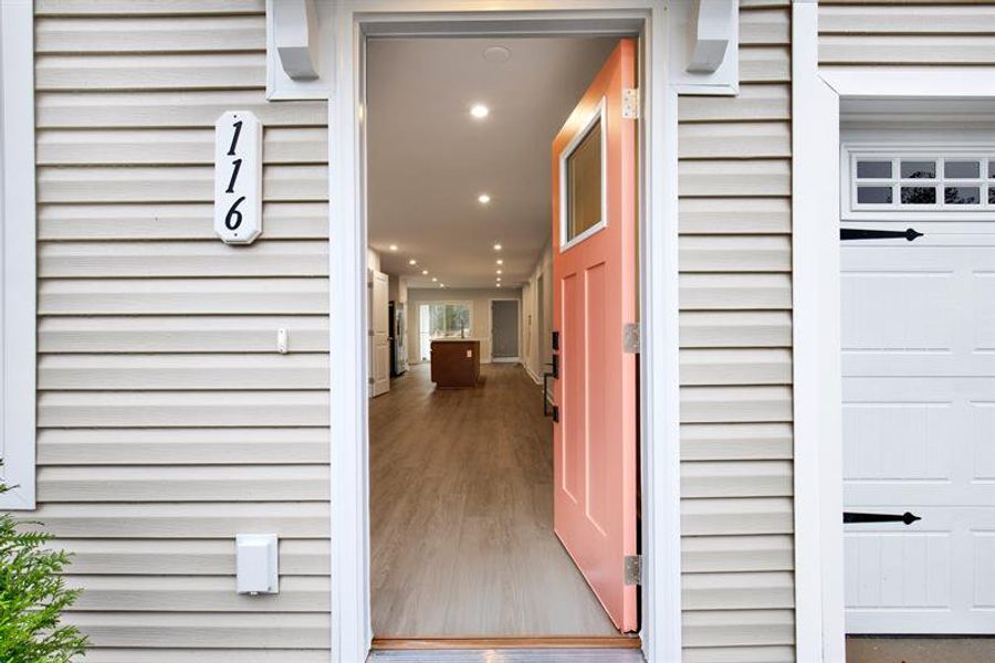Exterior details and patio area of a home in Cobblestone at East Argent, Hardeeville (Image 2).