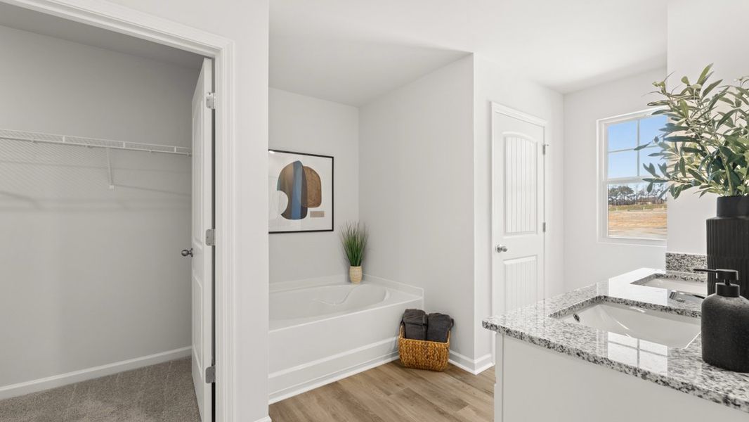 Representative furnished interior of a home built from the Salisbury by D.R. Horton in Carlton, Douglasville (Image 20).