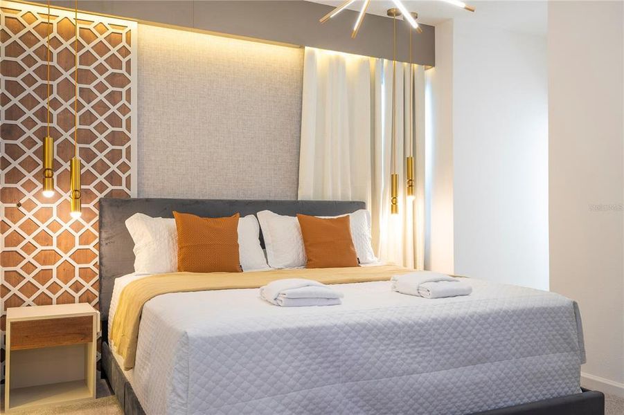 Furnished interior view inside a new home in , Orlando (Image 47).