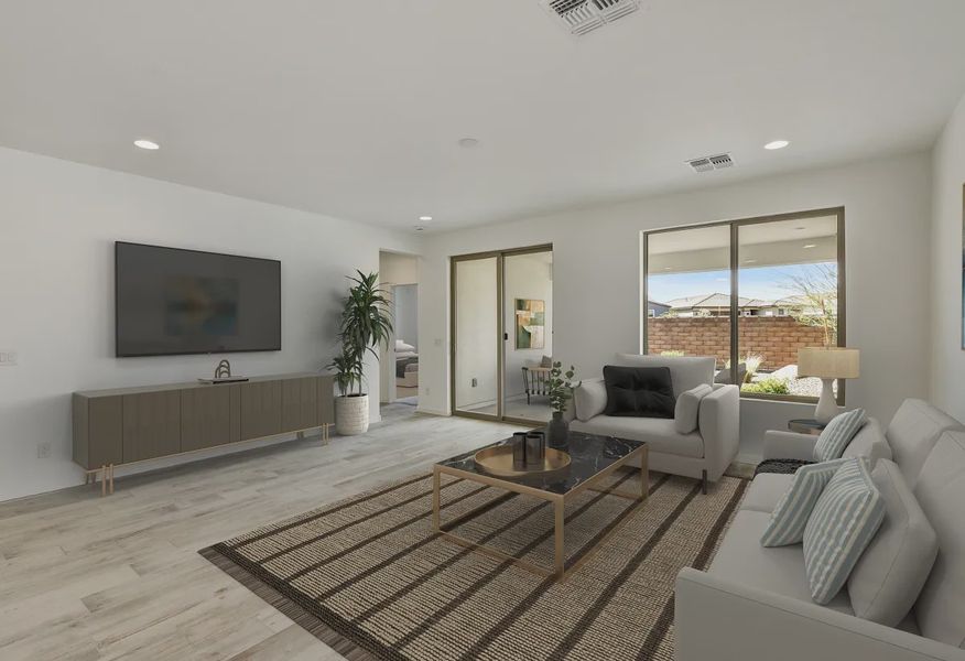 Virtually Staged Wickenburg Ranch Thrive HS 1559 Great Room - 4 of 13
