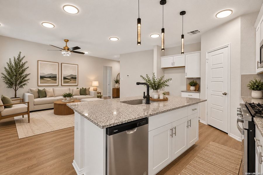 Furnished interior view inside a new home in Saengerhalle Meadows, New Braunfels (Image 30).
