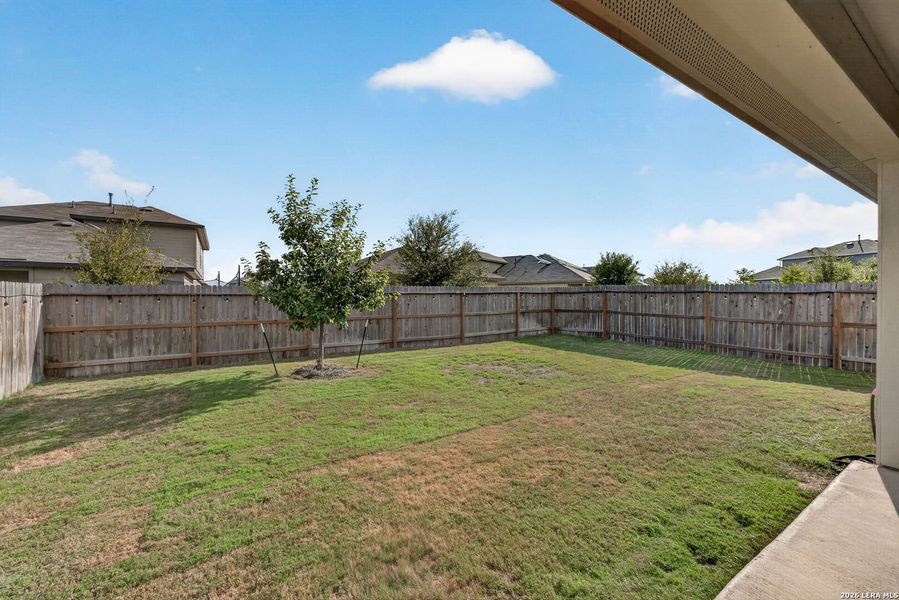 Exterior details and patio area of a home in Preserve at Medina, Von Ormy (Image 20).