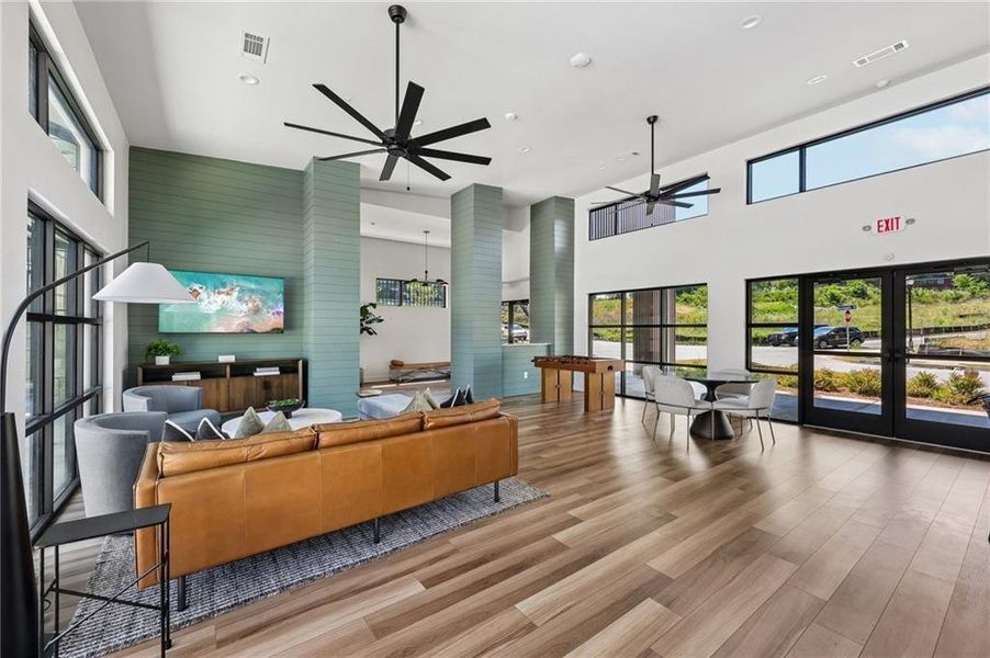 Furnished interior view inside a new home in , Atlanta (Image 16).