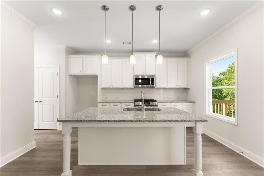 Furnished interior view inside a new home in , Dawsonville (Image 6).