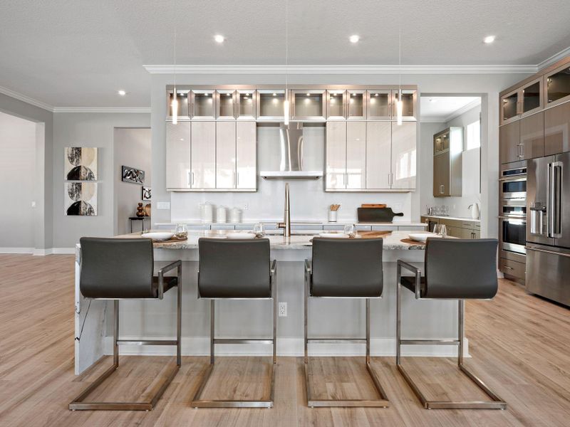 Furnished interior view inside a new home in PGA Village Verano, Port St. Lucie (Image 17).