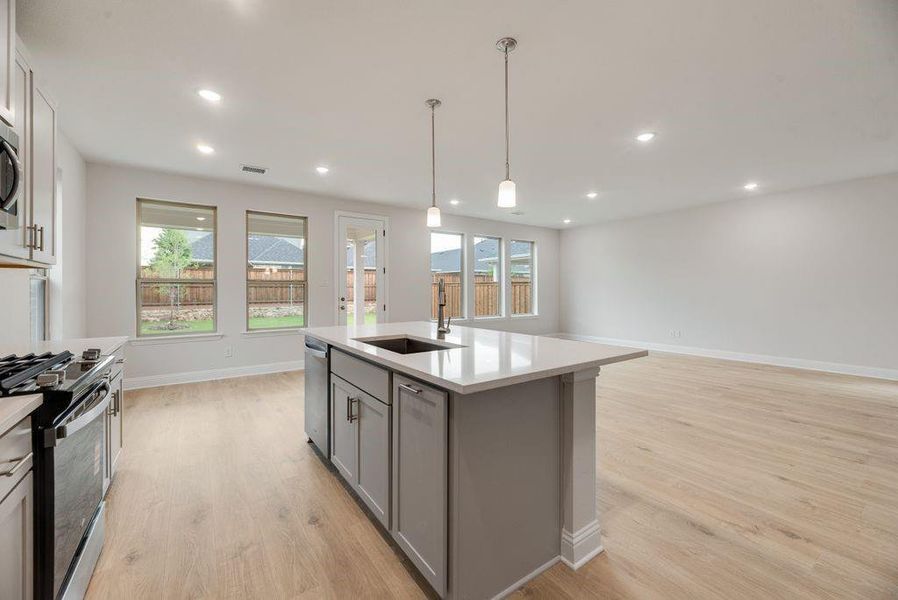 Furnished interior view inside a new home in Spiritas Ranch, Little Elm (Image 7).