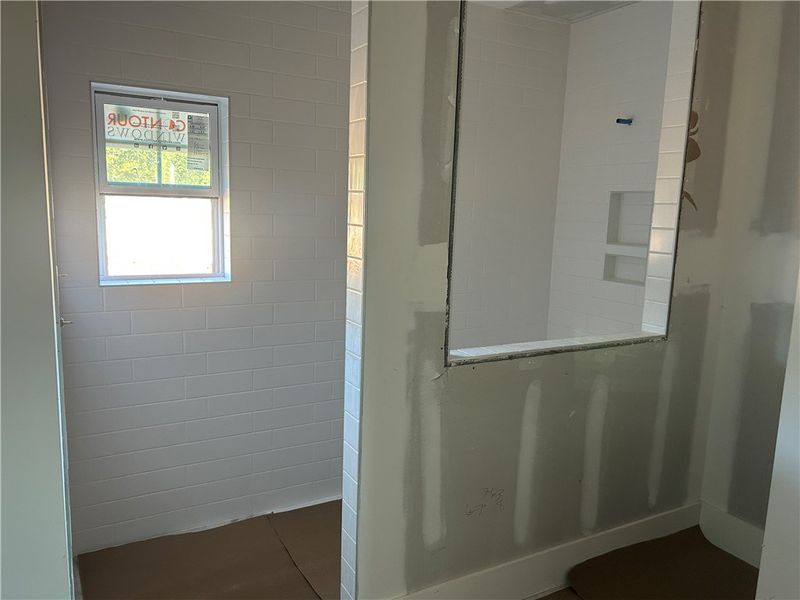 Deluxe, walk in shower