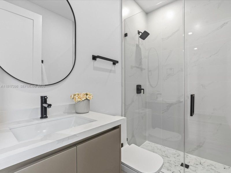 Furnished interior view inside a new home in , Miami (Image 42).