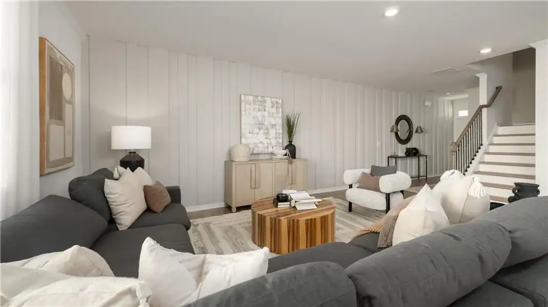 Furnished interior view inside a new home in Harvest Park, Decatur (Image 3).
