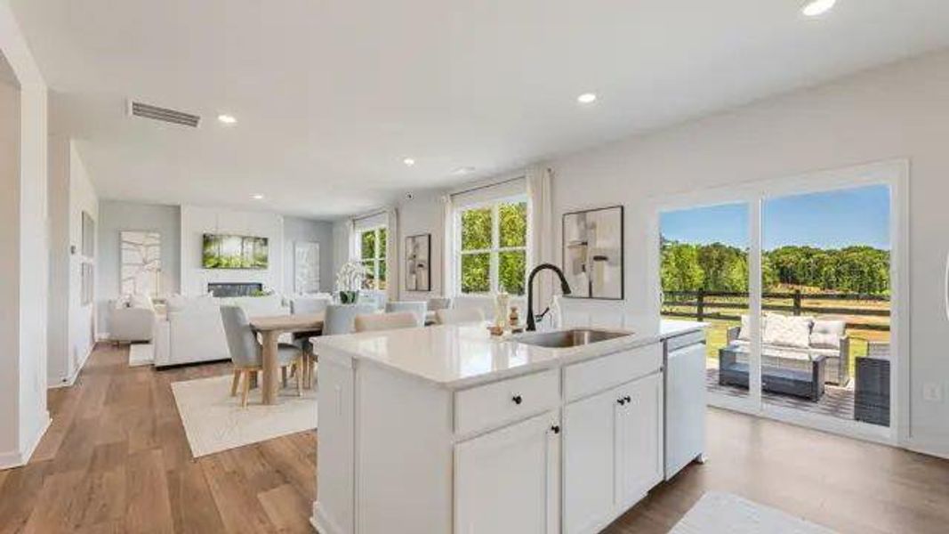 Furnished interior view inside a new home in Reserve at Gum Springs, Jefferson (Image 12).