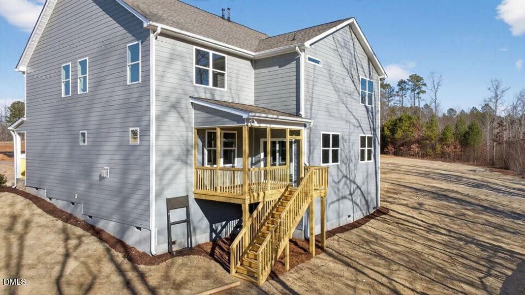 Exterior details and patio area of a home in The Manors at Winston Pointe, Clayton (Image 4).