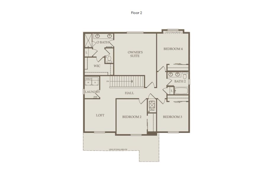 2D floor plan layout of this home in Murata Farms, Fort Lupton, CO (Image 3).