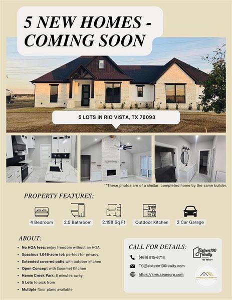 5 lots and multiple floor plans are available 5 lots and multiple floor plans are available