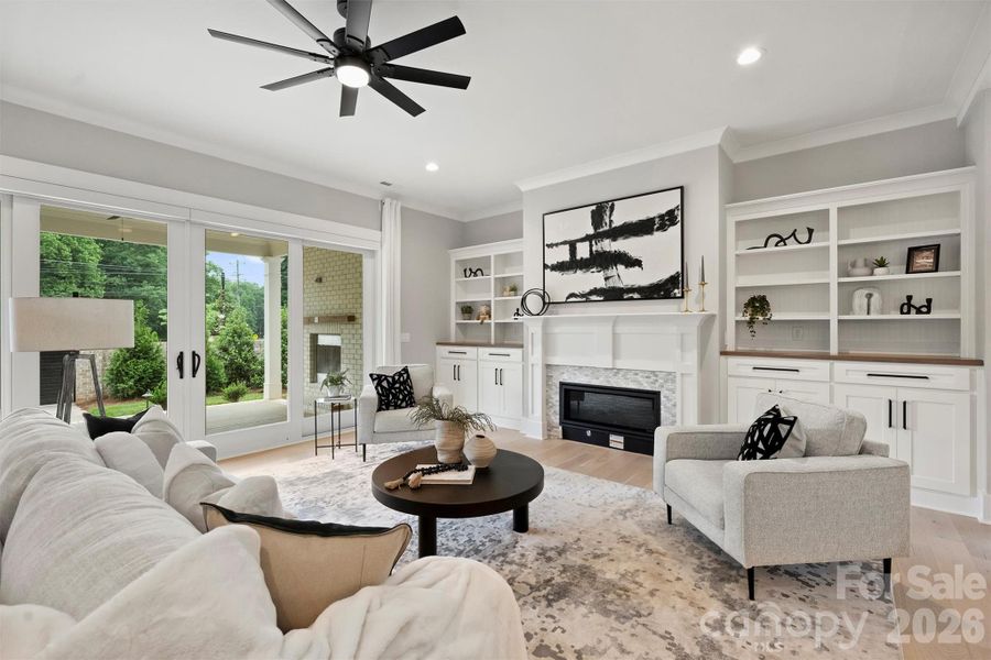 Furnished interior view inside a new home in , Charlotte (Image 18).