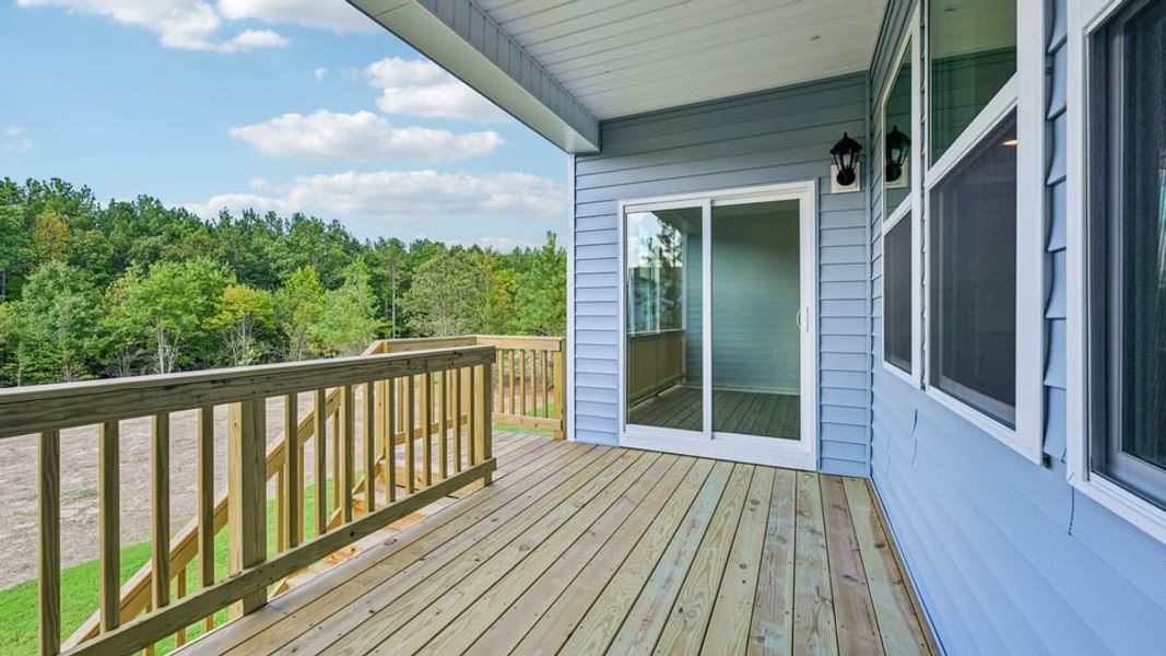 Exterior details and patio area of a home in Baker Farm, Youngsville (Image 4).