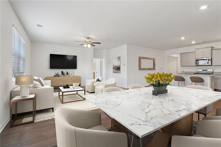 Furnished interior view inside a new home in Broder Farm, Stockbridge (Image 6).