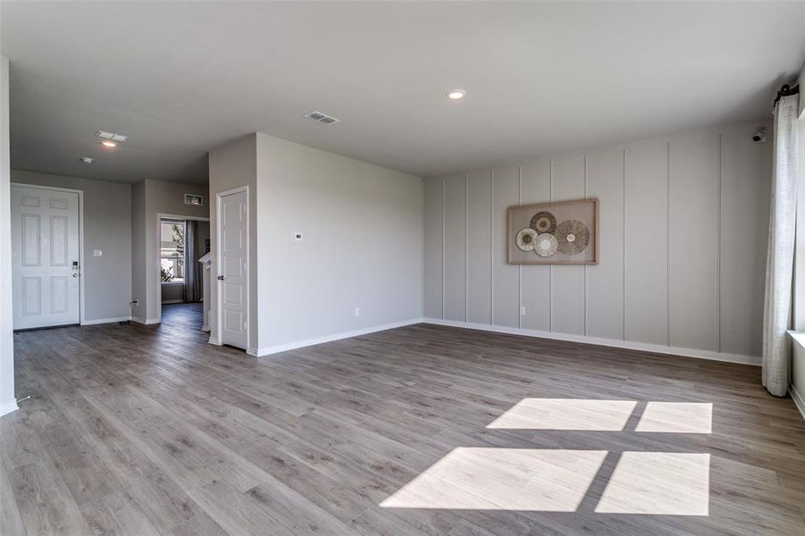 Spacious, unfurnished interior of a new home in The Preserve, Justin (Image 31).